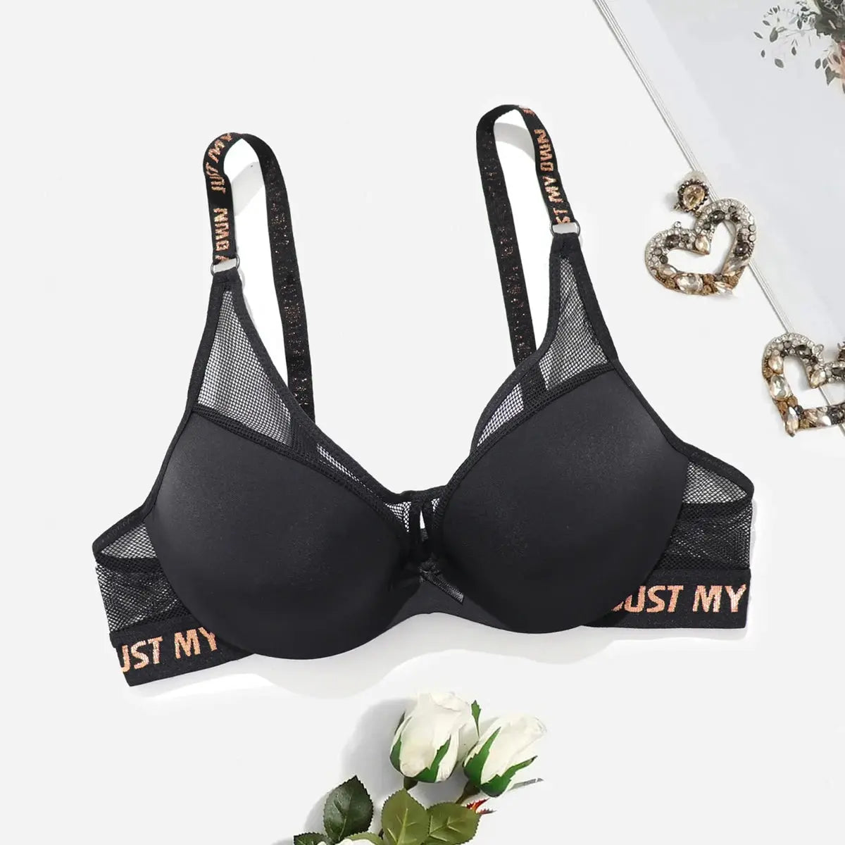 Soutien-gorge Push Up en treillis métallique respirant