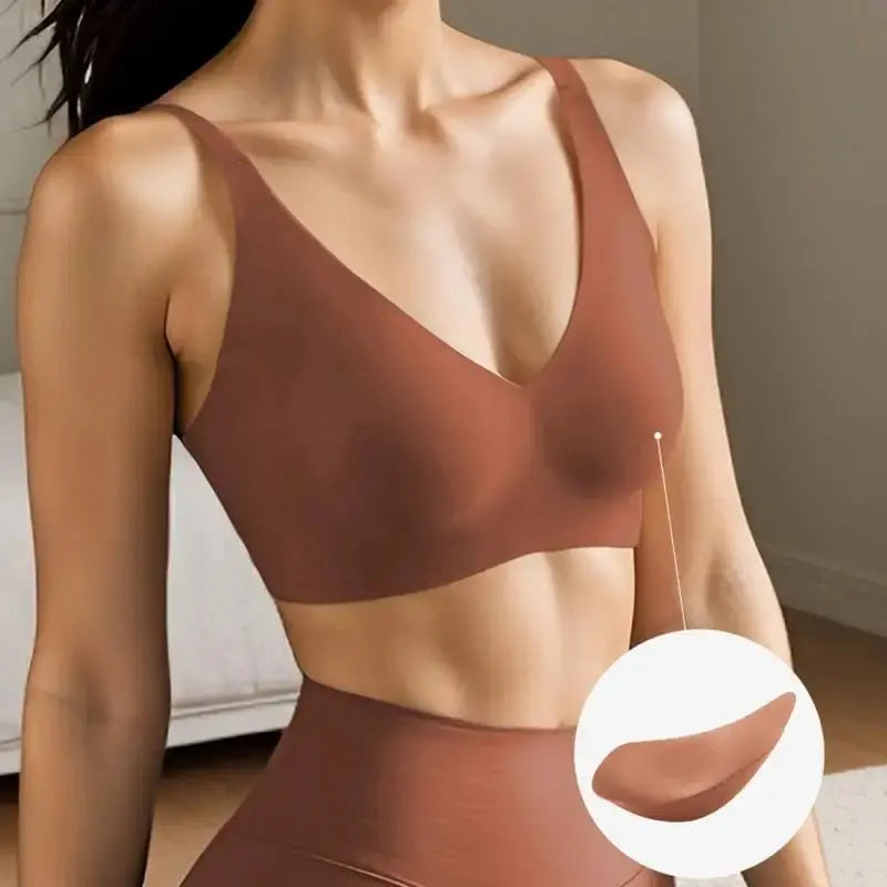 Soutien-gorge push-up sans fil avec coussinet amovible