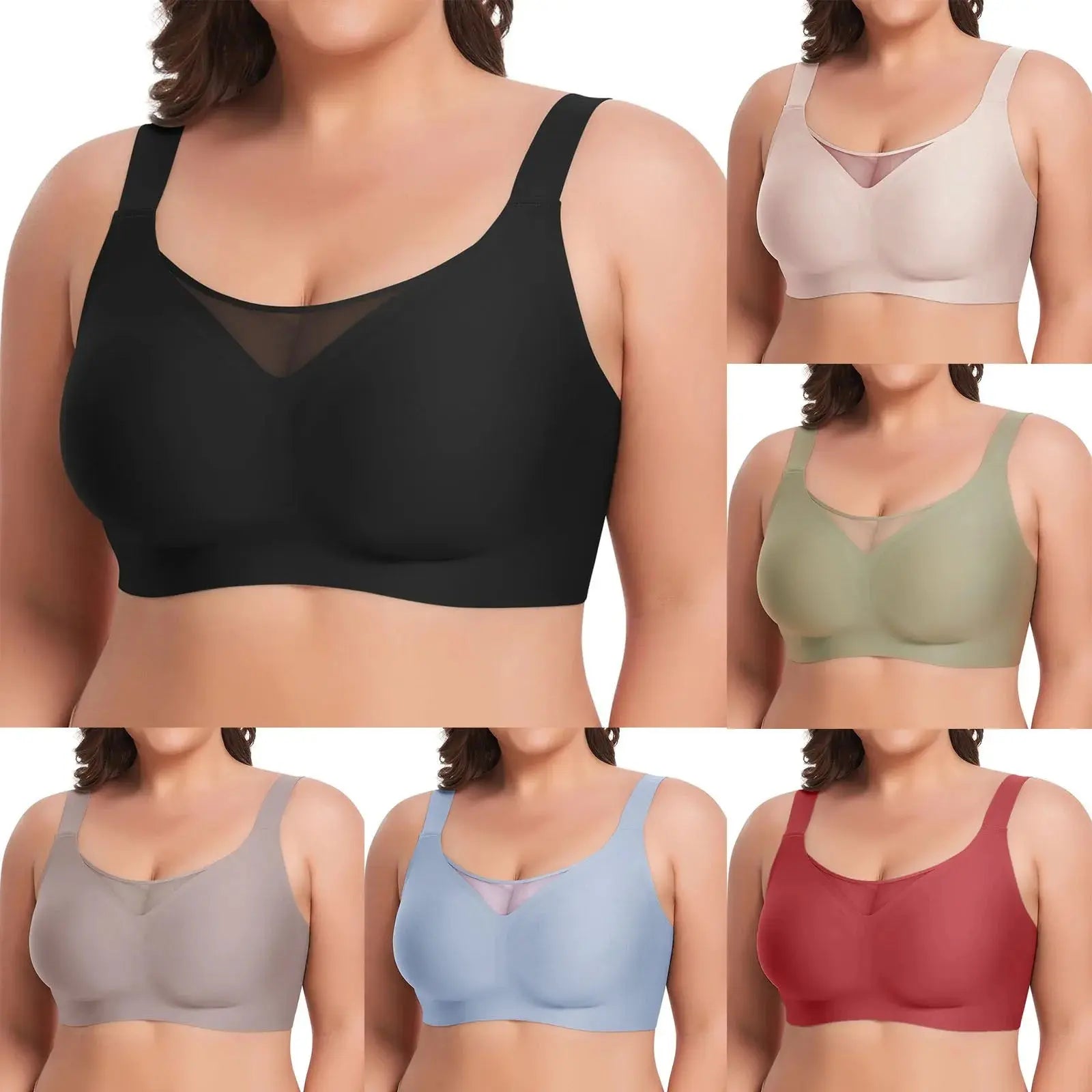 Soutien-gorge sans armatures rembourré sans couture