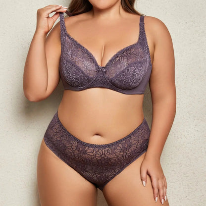 Ensemble soutien gorge grande taille pour femme sans doublure