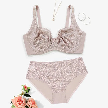 Ensemble soutien gorge grande taille pour femme sans doublure