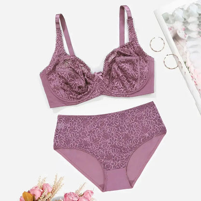 Ensemble soutien gorge grande taille pour femme sans doublure