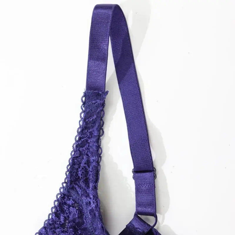 Soutien-gorge à armature couleur unie en dentelle floral