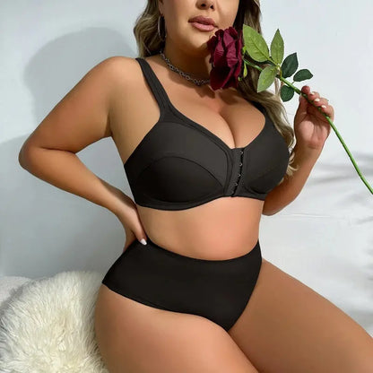 Ensemble de soutien-gorge sans fil grande taille dos creux