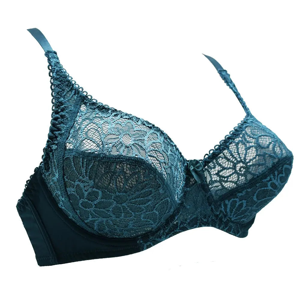 Soutien-gorge grande taille en dentelle non rembourrée, à armatures