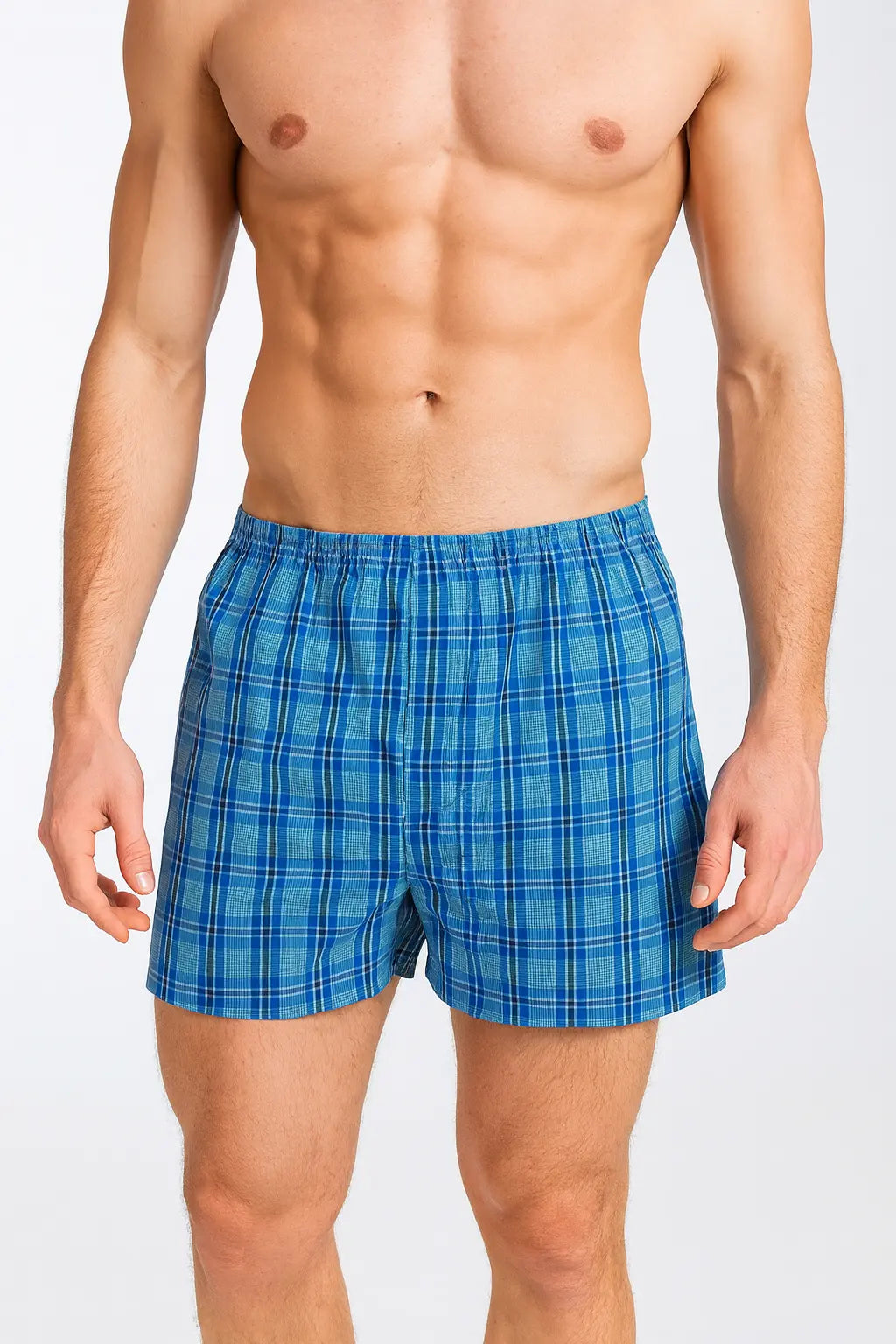 Boxer en carreaux 100% coton-Lot de 03 pièces-sous vêtement homme Boutique de Lingeries et Accessoires Annie