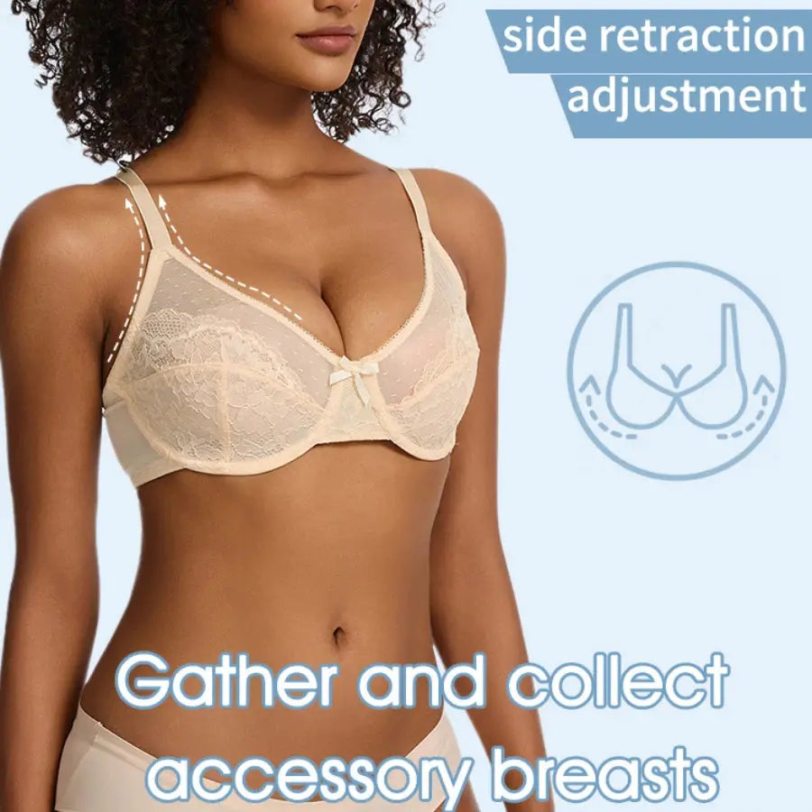Soutien-gorge sexy en dentelle florale fin couleur unie Lingerie sexy annie