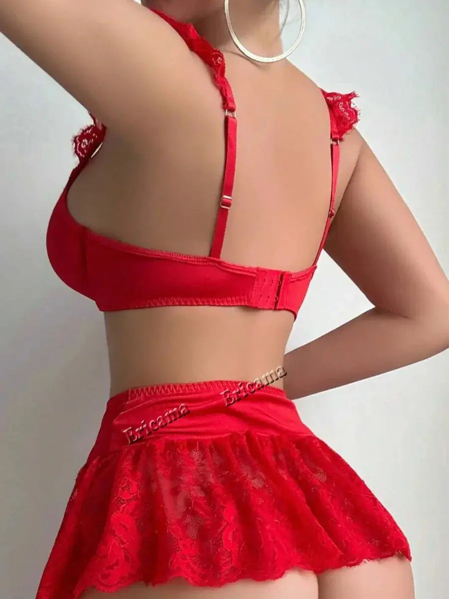 Ensemble de lingerie sexy pour femme de chambre Lingeries et accessoires annie