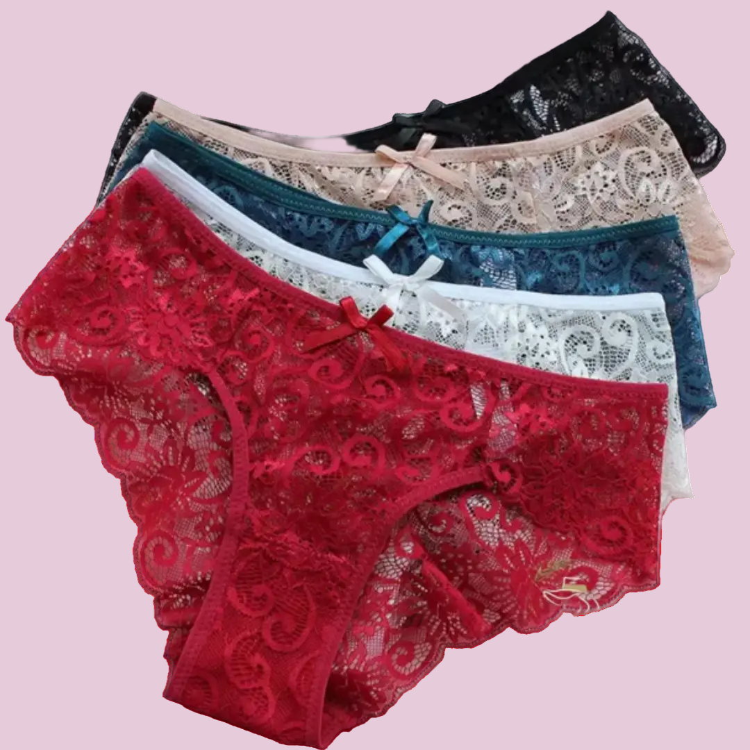 Culotte tanga en Lot de 5 pièces tanga dentelle String Boutique de Lingeries et Accessoires Annie