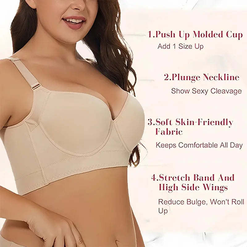 Soutien-gorge avec armatures dos lisse