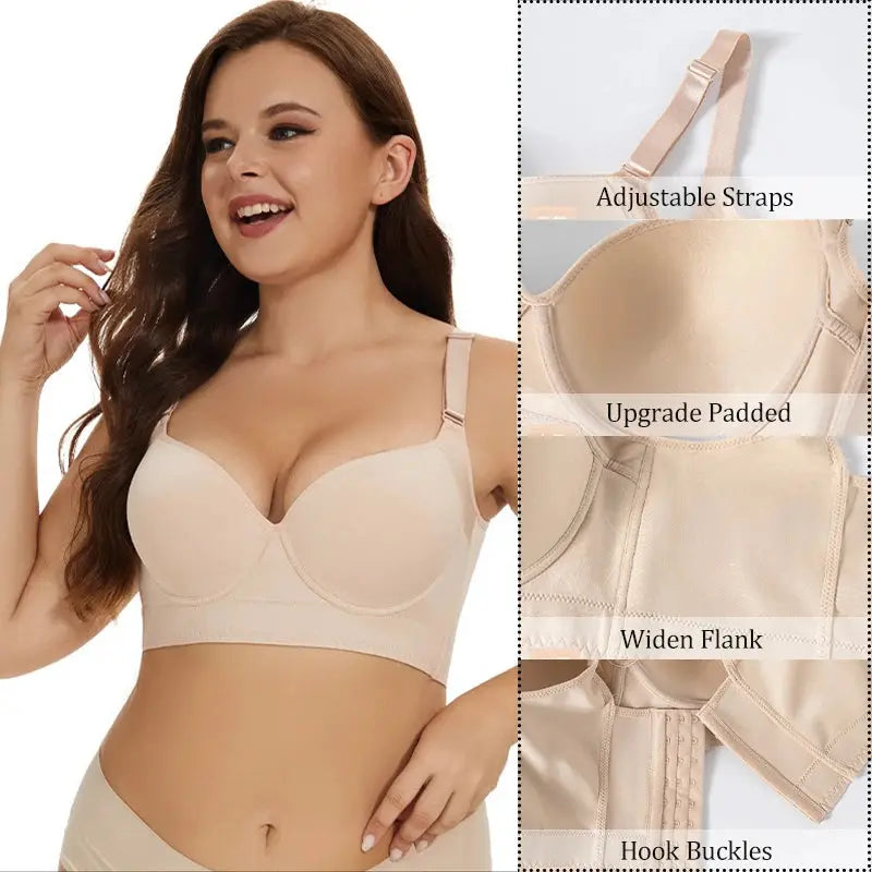Soutien-gorge avec armatures dos lisse