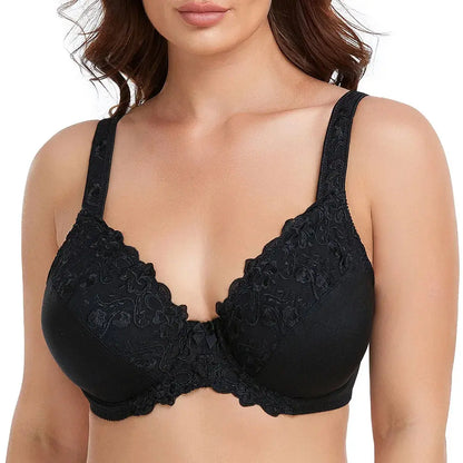 Soutien-gorge Push Up sans couture grande taille,Non rembourré