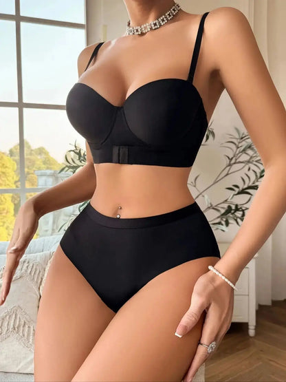 Ensemble de Lingerie Sexy Push Up avec  armatures-ensemble deux pieces