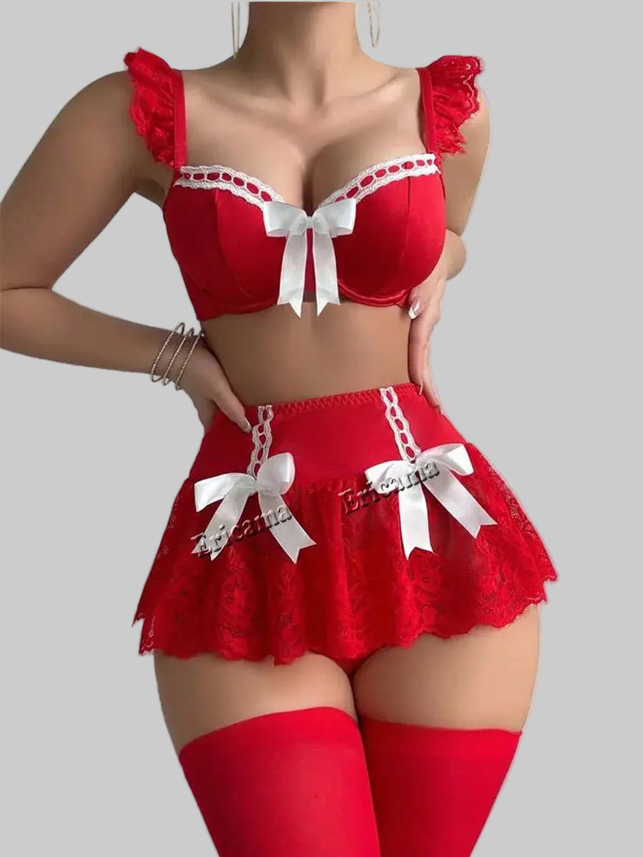 Ensemble de lingerie sexy pour femme de chambre Lingeries et accessoires annie