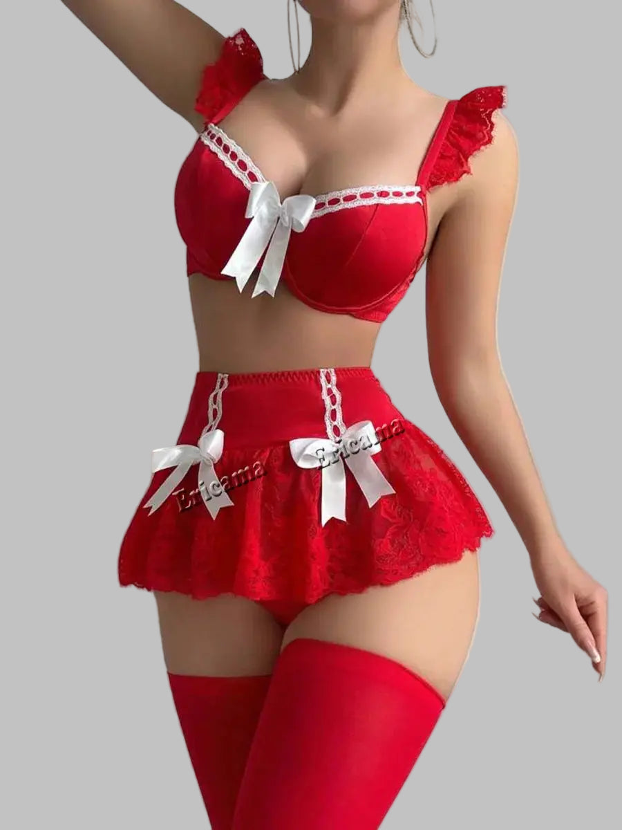 Ensemble de lingerie sexy pour femme de chambre Lingeries et accessoires annie