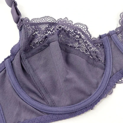 Ensemble de soutien gorge  culotte deux pieces dentelle grande taille