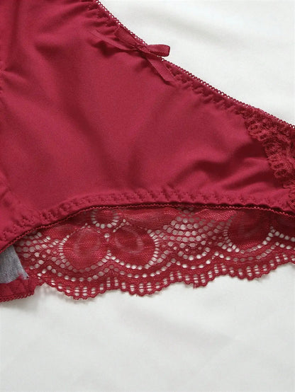 Ensemble deux pièces soutien-gorge et culotte transparentes