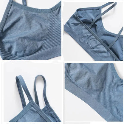 Ensemble hauts côtelés, soutien-gorge débardeur - sous vetement