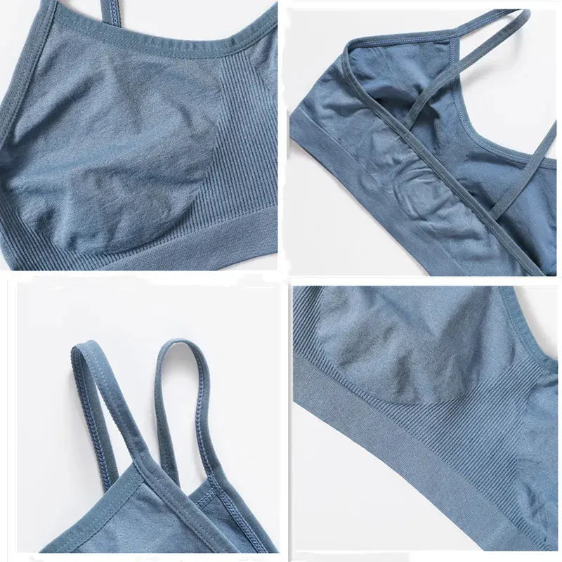 Ensemble hauts côtelés, soutien-gorge débardeur - sous vetement