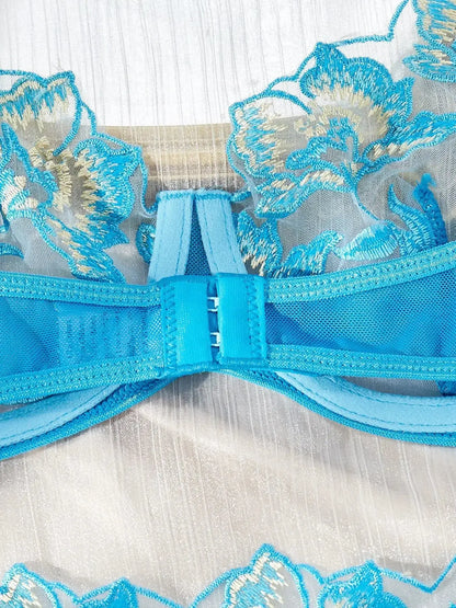Ensemble lingeries érotique trois pièces-Soutien-Gorge et string Lingeries et Accessoires Annie