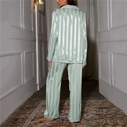 Ensemble pyjama en satin de soie français solide