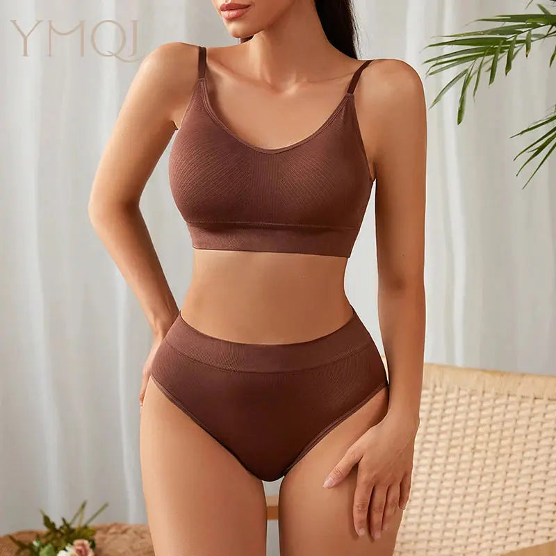 Ensemble  sans couture soutien-gorge et culottes-sous vetement sexy