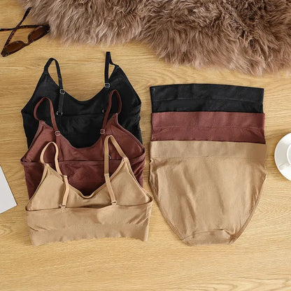 Ensemble  sans couture soutien-gorge et culottes-sous vetement sexy