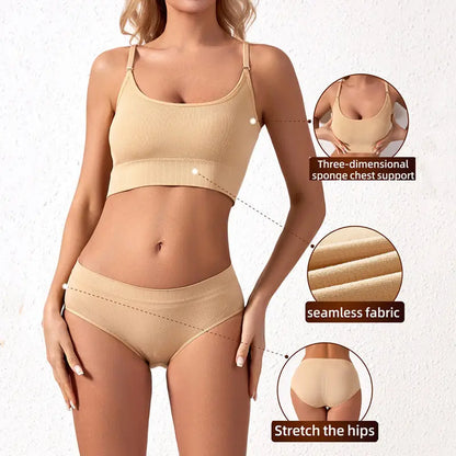 Ensemble  sans couture soutien-gorge et culottes-sous vetement sexy Boutique de Lingeries et Accessoires Annie