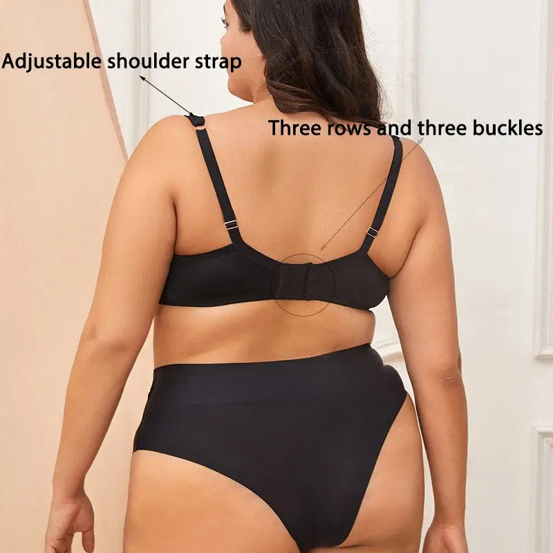 Soutien-gorge à armatures sans coutures bretelles larges