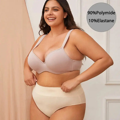 Soutien-gorge à armatures sans coutures bretelles larges