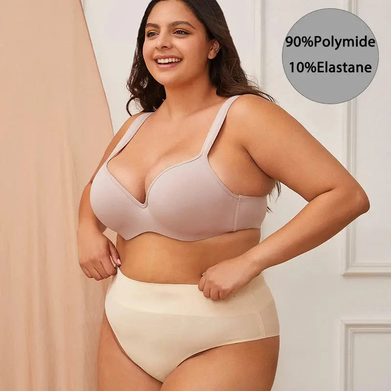 Soutien-gorge à armatures sans coutures bretelles larges