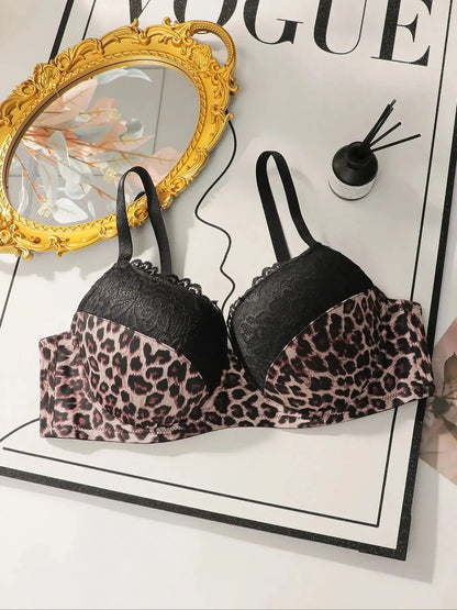 Grande taille soutien-gorge avec imprimé léopard Brassiere 90D-105D