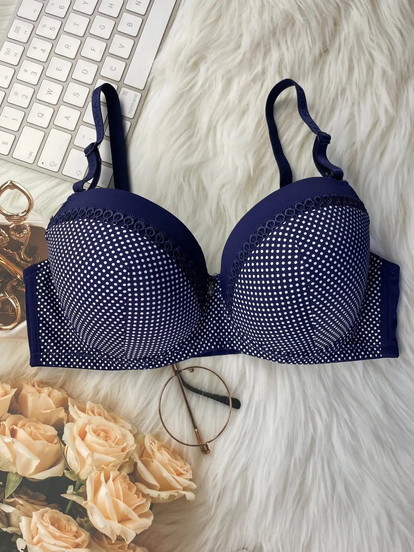 Soutien-gorge Gros seins sous-vêtements fins, respirants, froncés