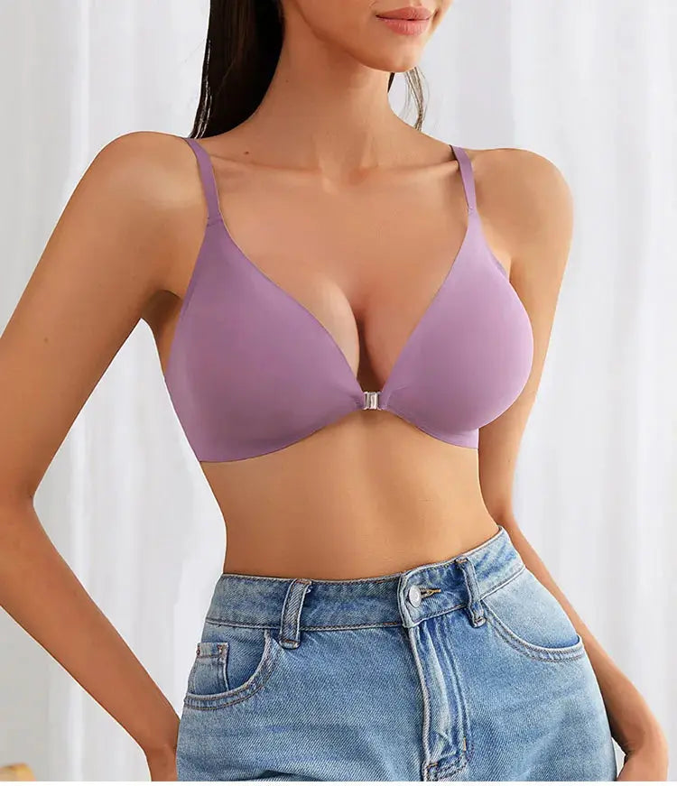 Soutien-gorge sans armature avec ouverture avant amovible