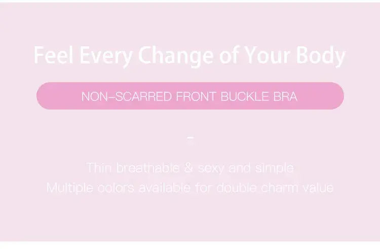 Soutien-gorge sans armature avec ouverture avant amovible