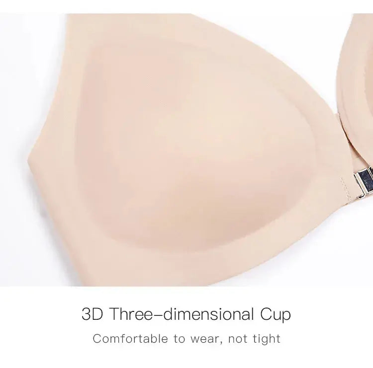 Soutien-gorge sans armature avec ouverture avant amovible