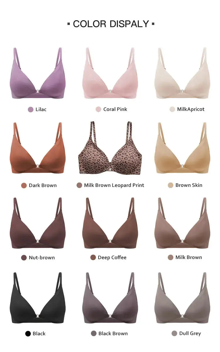 Soutien-gorge sans armature avec ouverture avant amovible
