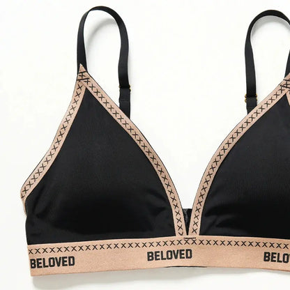 Ensemble de lingerie non rembourré Triangle Bralette