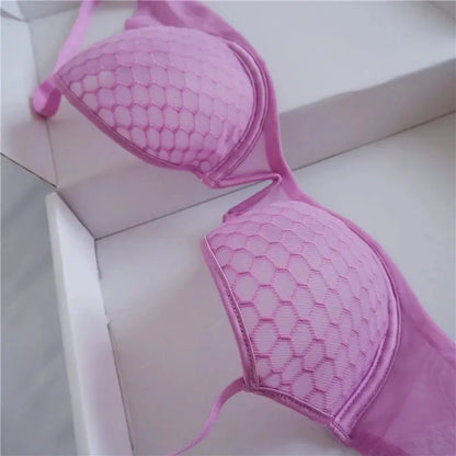 Ensemble Lingerie en dentelle tranaparente Push up