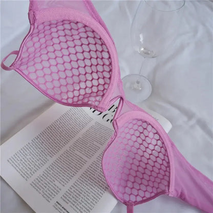 Ensemble Lingerie en dentelle tranaparente Push up