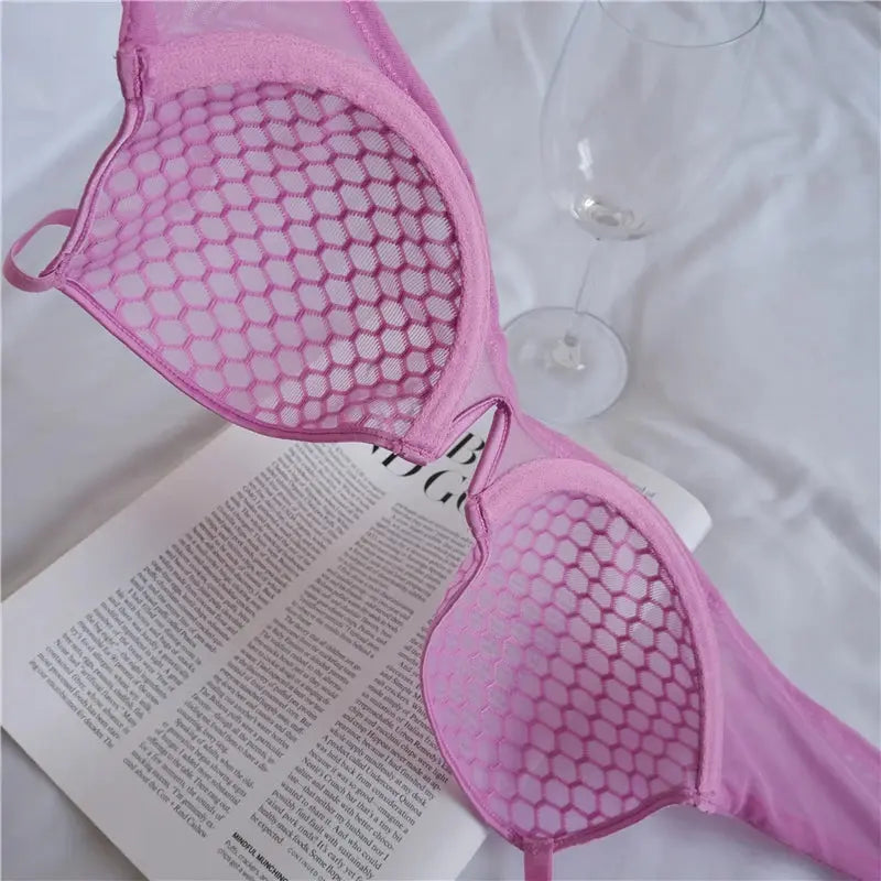 Ensemble Lingerie en dentelle tranaparente Push up