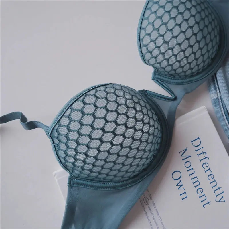 Ensemble Lingerie en dentelle tranaparente Push up