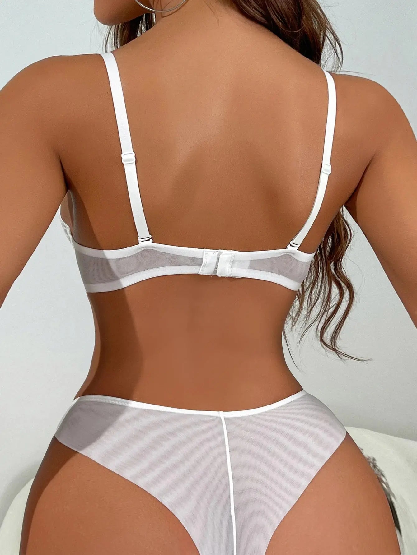 Ensemble Lingerie en dentelle tranaparente Push up