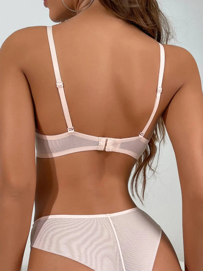 Ensemble Lingerie en dentelle tranaparente Push up