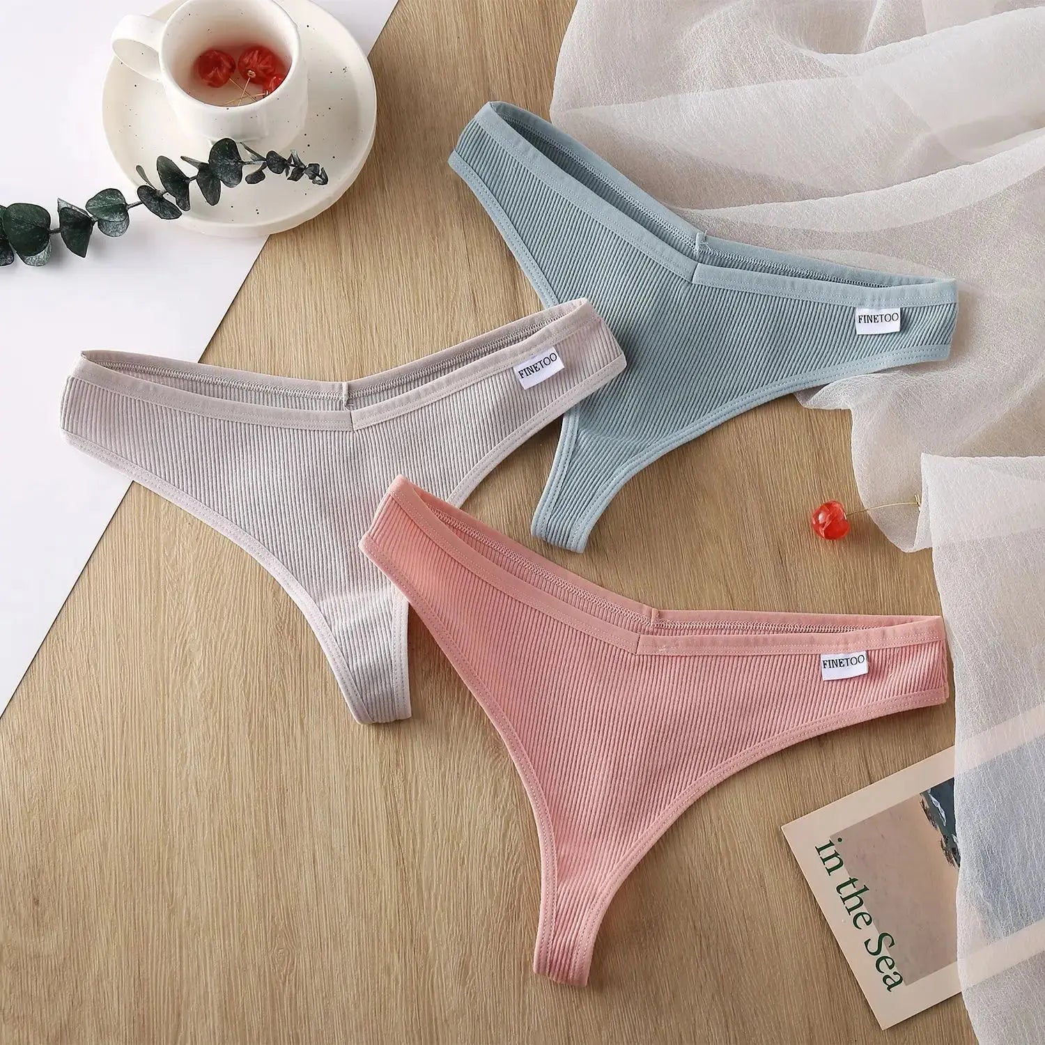 Lot de  05 pièces sting en coton sans couture respirant M-XL Boutique Lingeries et Accessoires Annie
