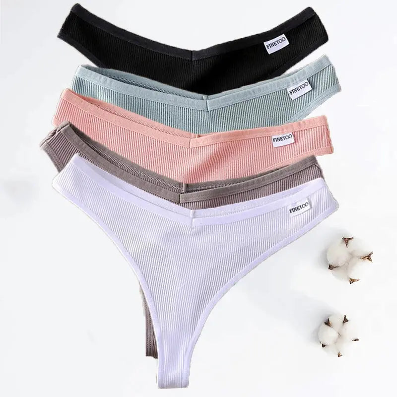 Lot de  05 pièces sting en coton sans couture respirant M-XL Boutique Lingeries et Accessoires Annie