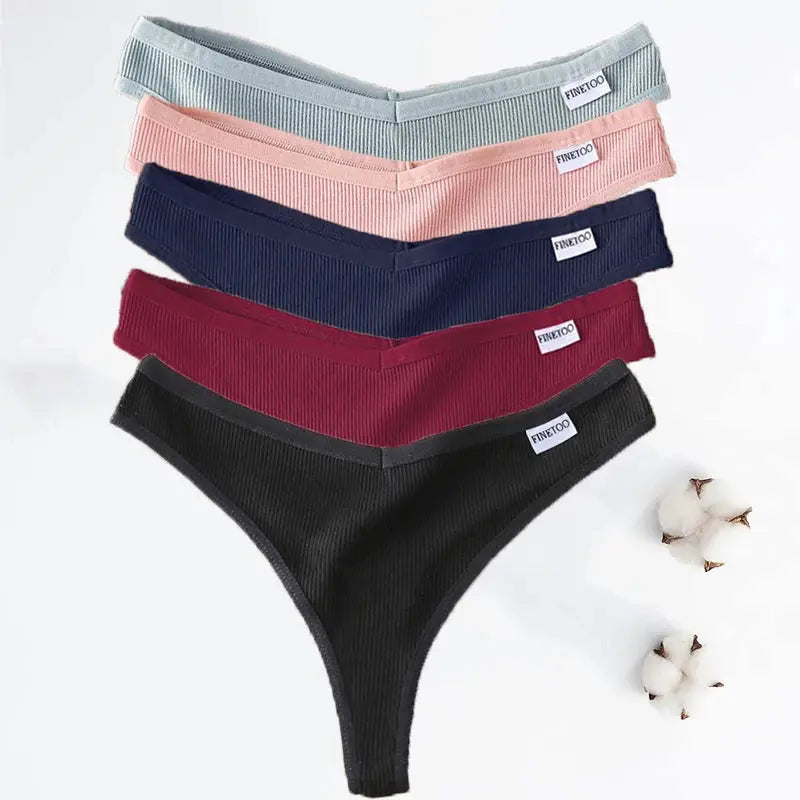 Lot de  05 pièces sting en coton sans couture respirant M-XL Boutique Lingeries et Accessoires Annie