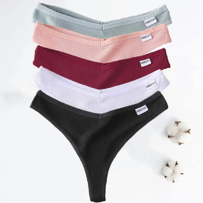 Lot de  05 pièces sting en coton sans couture respirant M-XL Boutique Lingeries et Accessoires Annie