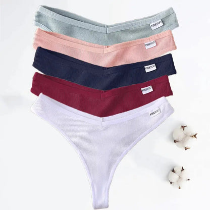 Lot de  05 pièces sting en coton sans couture respirant M-XL Boutique Lingeries et Accessoires Annie