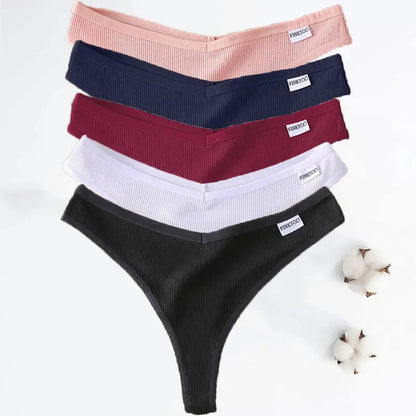 Lot de  05 pièces sting en coton sans couture respirant M-XL Boutique Lingeries et Accessoires Annie